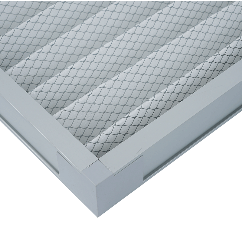 Industrial Multilayer HEPA V Bank Air Filter Screen Metal Frame Custom