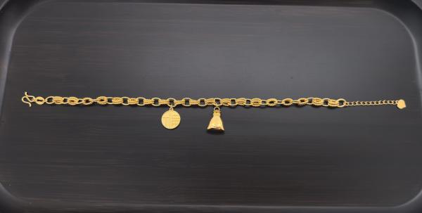Precious gold bracelet custom designed jewelry .