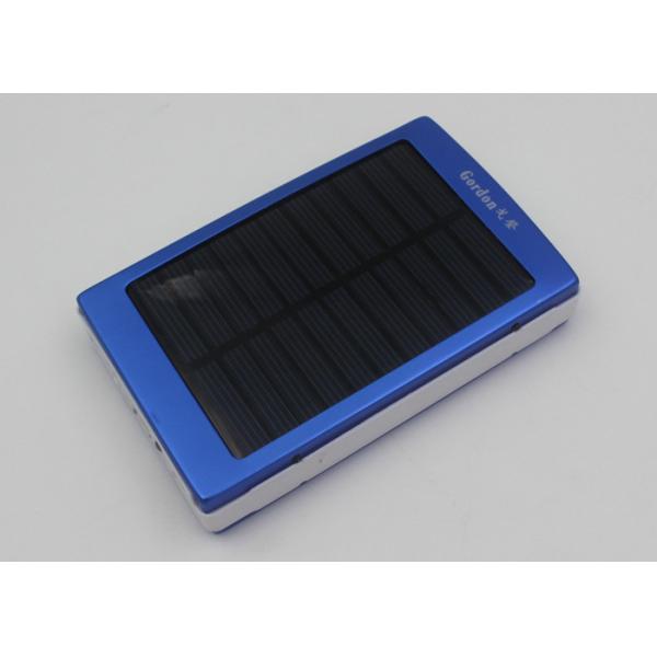 Rectangular Waterproof Solar Power Bank For Cell Phones , 15000 Mah Powerbank