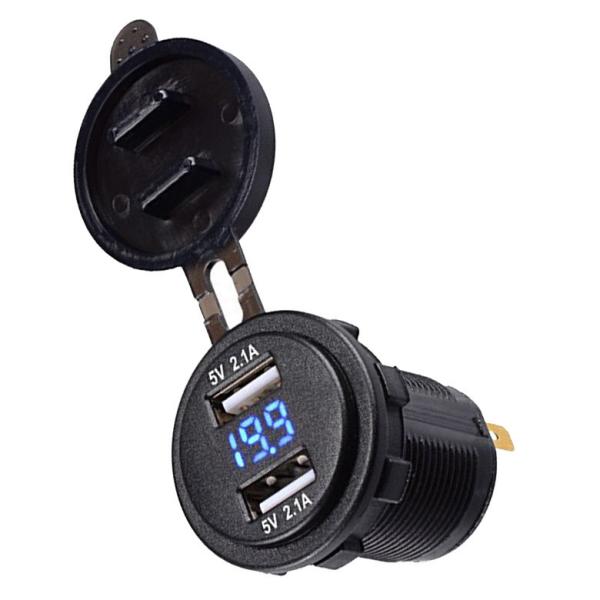 Adaptador de cargador rápido para coche USB dual QC3.0