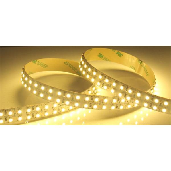 Mètre flexible à deux lignes des bandes 5 du lumen élevé 3528 SMD LED 1200 LED pour d'intérieur