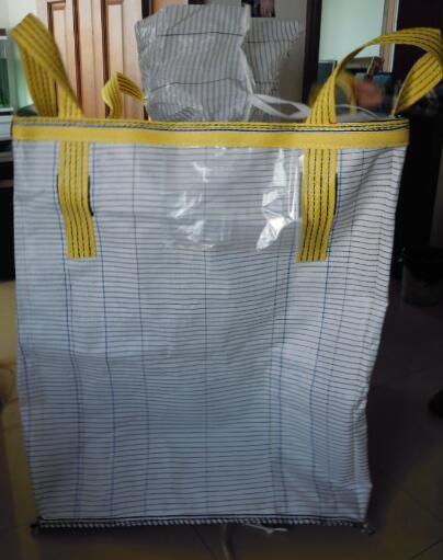 Bottom Discharge Conductive Bulk Bags , Ventilated Bulk Bags With Strong Sealing 1000KG