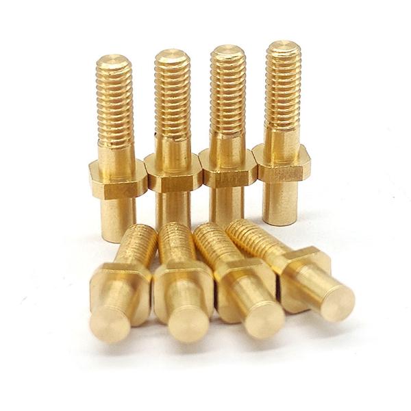 Custom Made CNC Brass Parts Turning / Milling / Drilling Thread Shaft