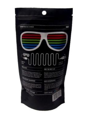 Printed FDA material plastic packaging bag with zip lock/stand up pouch