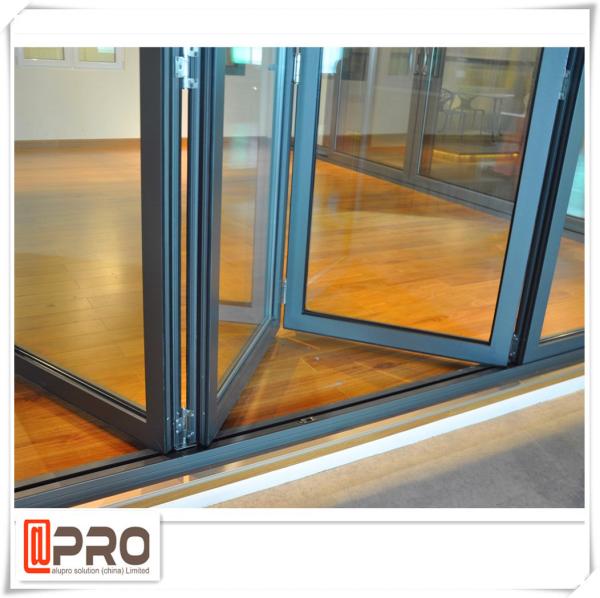 Modern Design Aluminium Folding Stacking Doors For Residential House Vertical bifold door double glazed bifold door
