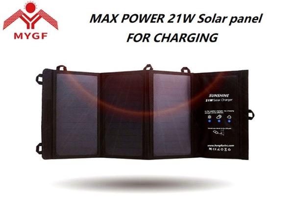 Solar Rechargeable Phone Charger , Solar Battery Charger High Efficiency