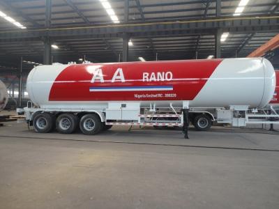 AARANO 56CBM LPG Delivery Truck , Customized Tri - Axle LPG Tank Trailer 25t