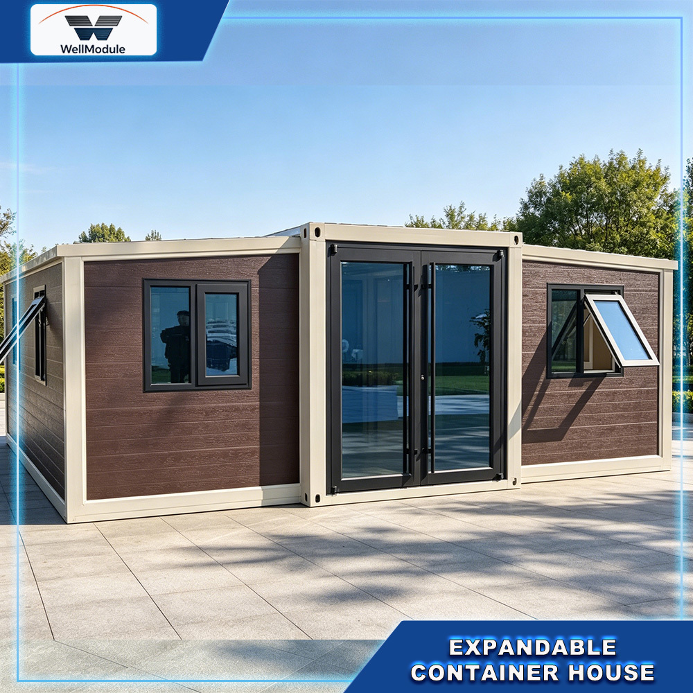Expandable container house space saving innovative design suitable for emergency