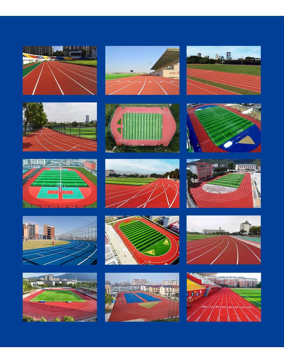 10 Years Durability 13mm Full PUR Running Track System World Athletics Certified Shock Absorption Sports Surface for University