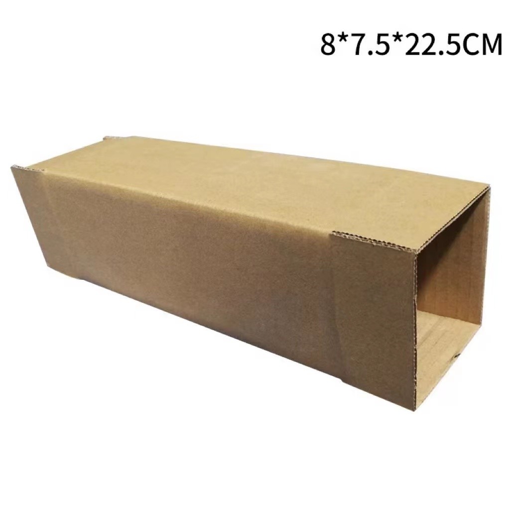 Cuboid коробка доставки 9cmx9cmx27cm мебели коробок Kraft бумажная рифленая