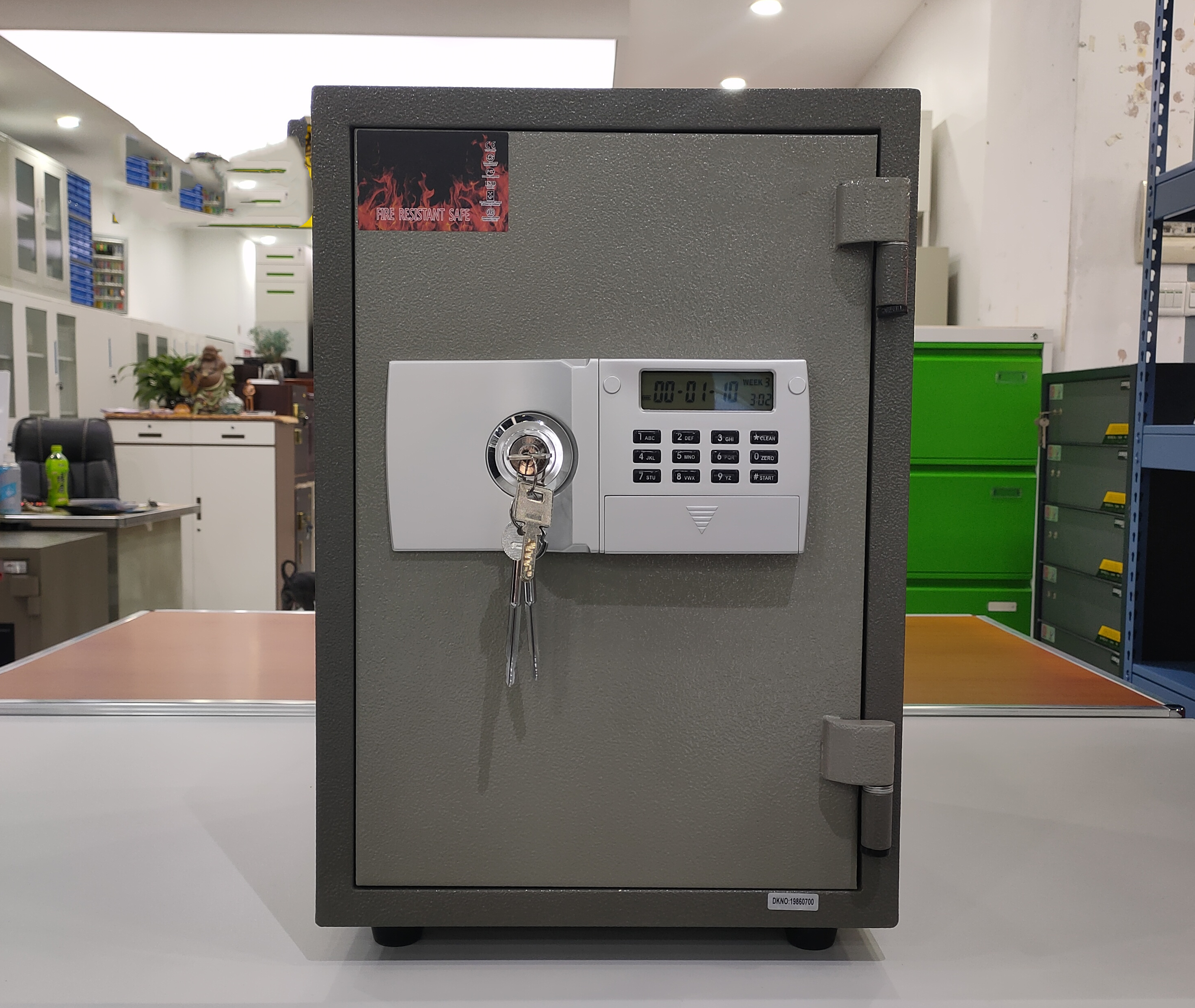 2 ключевой шкаф замка 2h 0.09CBM BV цифров огнеупорный безопасный
