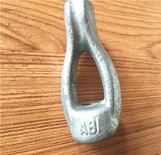 High Strength Power Line Fittings Oval Eye Nut 5/8 3/4 Size And Rust Resistant