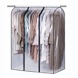 Large Capacity Dustproof Clothing Closet Organizer Custom Suit Garment Cover Bags Custom Logo