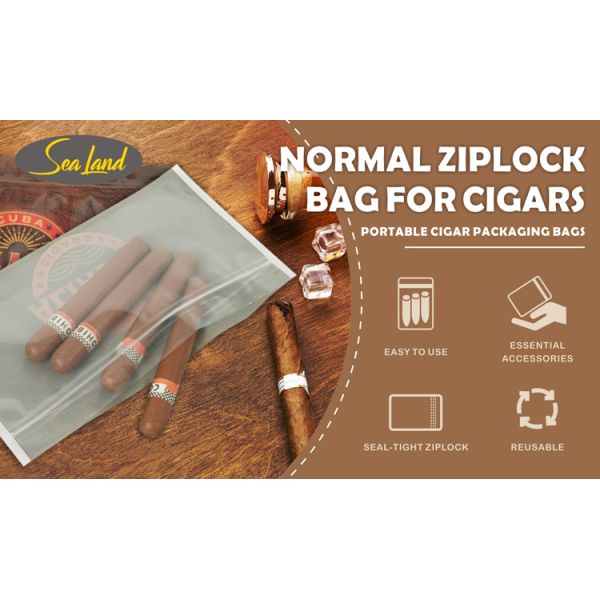 Small plastic cigar bags cigar moisturizing plastic zipper bags engineered for moisture retention and easy resealable access