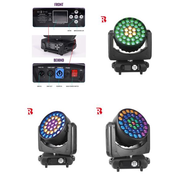 LED RGBW 37*15W 4in1 Moving Head DMX Light Bee Eye Wash Light For Stage Show