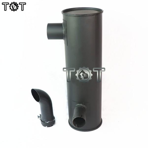 KOBELCO SK350-6 6D34 EXcavator Engine Exhaust Aluminum Muffler Silencer