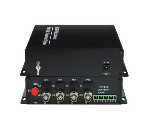 4channels 3G SDI Video Converter 1080P@30fps HD SDI video + 1Ch embedded Audio+Rs485 data