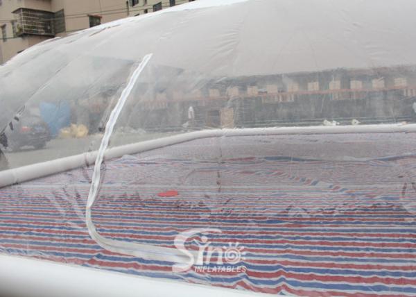 Custom Size Inflatable Swimming Pool Cover Dome Tent With Water Tube For Swimming Pool Use