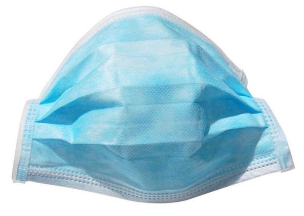High BFE Facial 3 Ply Non Woven Face Mask For Doctor Patient In Surgery
