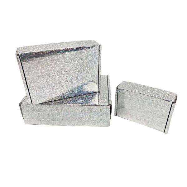 OEM Rainbow Neon Iridescent Holographic Corrugated Folding Packaging Подписной ящик