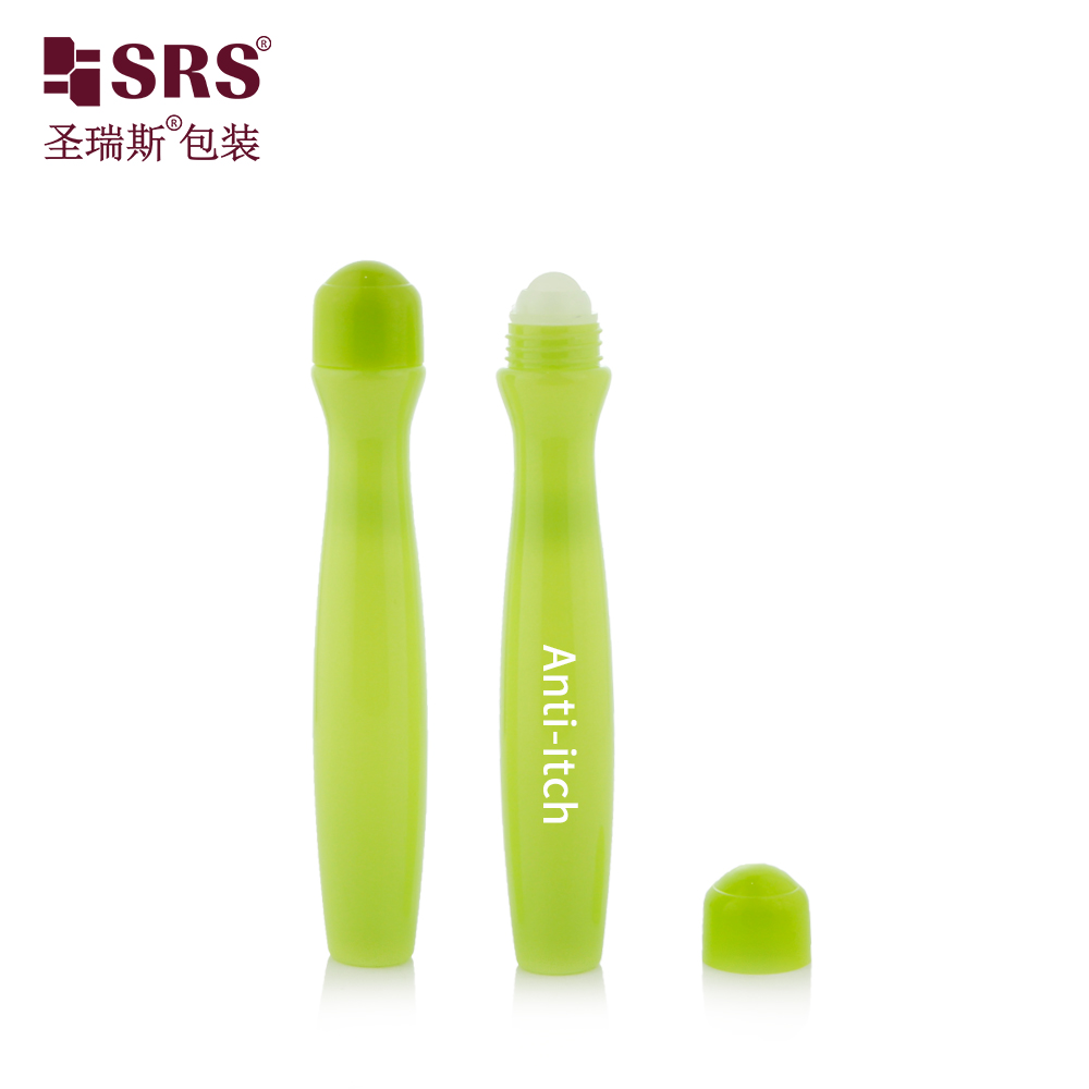 Recyclable PETG Roller Ball Bottle 360 Degree Massage Design for Body And Facial Serum Oil