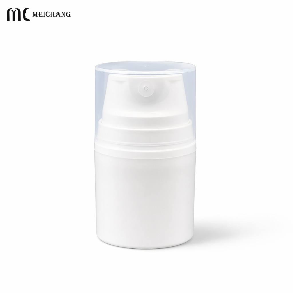 30ml-150ml Self-Sealing Airless Pump Bottle with Protective Cap | PP Vacuum Cosmetic Packaging Bottle(MC-227)