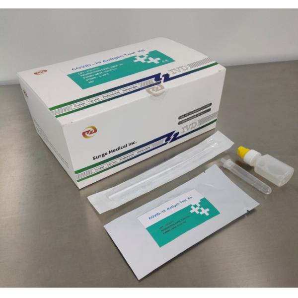 COVID-19 Disposable Antigen Test Kit ISO CE Colloidal Gold Medical Use Fast