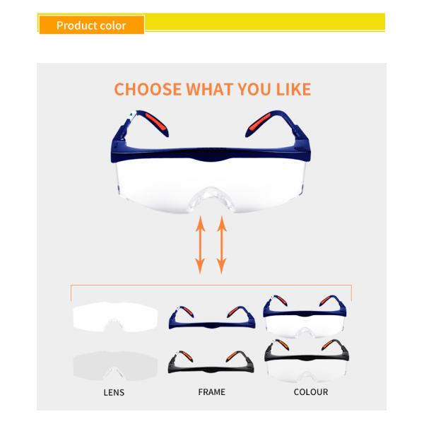 High Definition Work Construction Welding Medical Safety Goggles Hospital Safety Glasses JY-109