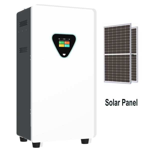 Rechargeable 25.6V 100Ah Lifepo4 Battery for Solar Inverter and Generator Hybrid Wheeled Solar Energy Storage Cabinet