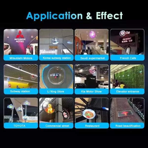 HDFocus Newest Technology 4 Blades 3d Hologram Display 50 Cm Hologram Fan 3d Holographic Display Hologram