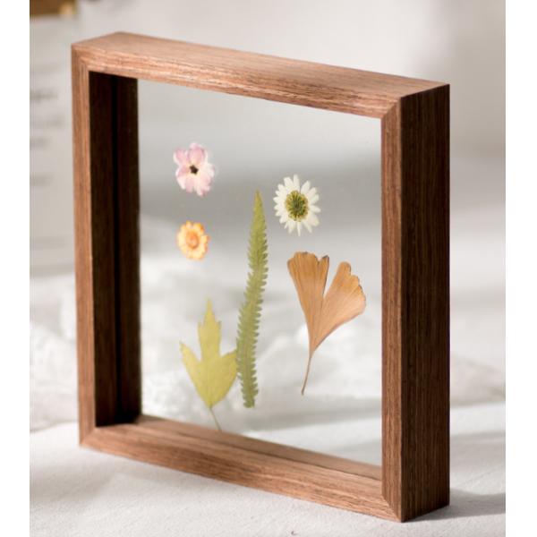 Office Home Desktop Display Wooden Frame for DIY Dry Flowers and Leaves