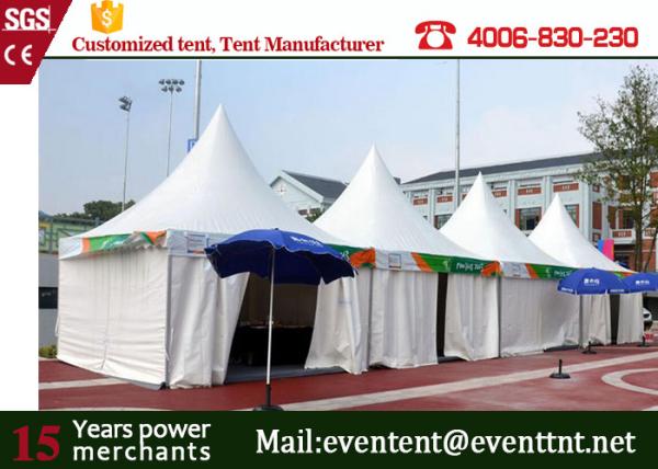 Self - Cleaning Pagoda Party Tent 650gsm PVC Cover With ABS Hard Wall SGS