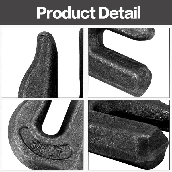 Forged Steel Weld Hooks Heavy Duty Grab Hook Weldable for Chain Pulling and Lifting