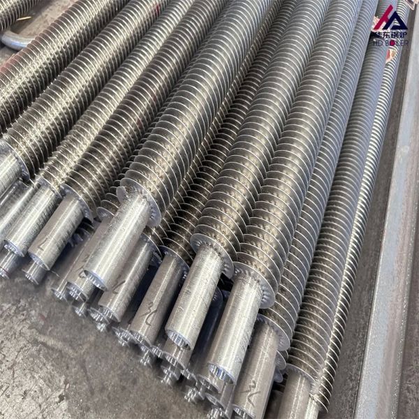 25m Max Long Boiler Fin Tube with Spiral Solid Serrated Fins in Stainless Steel