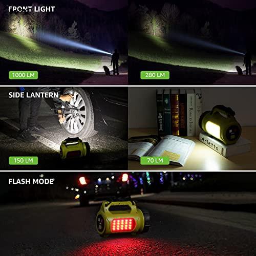 Modern Style 1000 Lumen Rechargeable Camping Lantern with 5 Modes and Waterproof Design