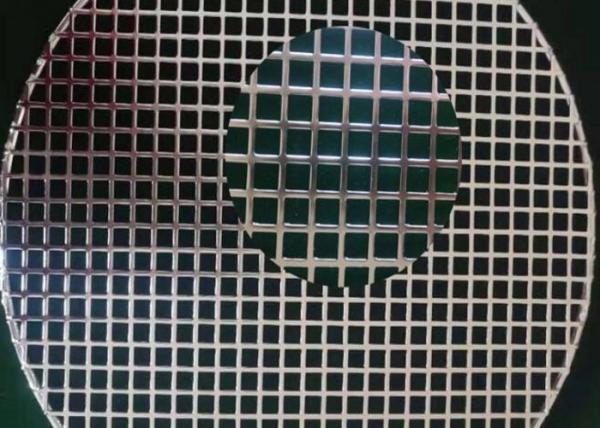 SS304 Round Hole Square Perforated Metal Sheet 8mm Dustproof BBQ Grill Mesh