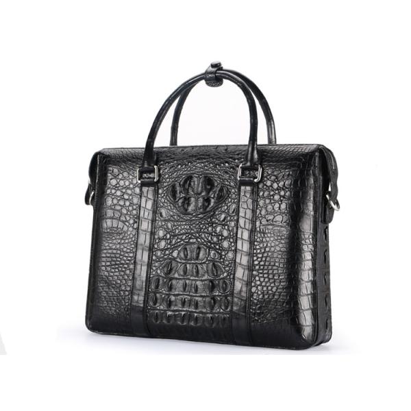 Factory wholesale sales promotion crocodile leather handbag shoulder slung briefcase men's business bag