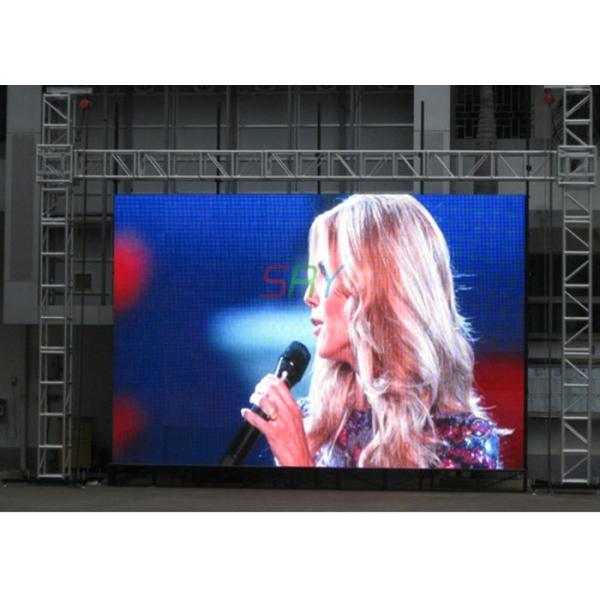 DIP346 Outdoor LED Billboard Rental Commercial 10mm LED Display 100000hrs Lifespan