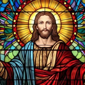 Stained Glass Decorative Panels with hand painted for church skylights and decorative wall art