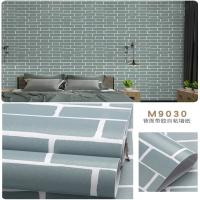 Walls with Modern Floral Design Waterproof 3D Brick Wallpaper backsplash wallpaper