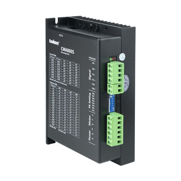 Coolmay CM Series CMA860S Stepper Motor Driver with DC4.5-28V Input Automatic Setting Function and Variable Current Frequency Conversion Technology