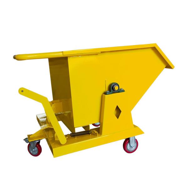 Hydraulic / Pneumatic Forklift Tipper Bins Safe Load Discharge In Seconds