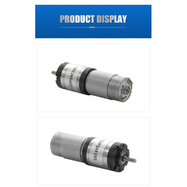 Custom 12V 24v Planetary DC Geared Motor For Solar Panel Brush Cleaning Robot