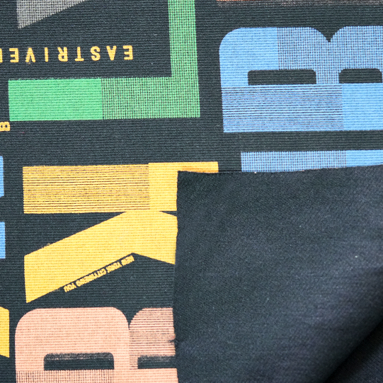 Breathable Logo Custom Printing Fabric 100% Polyester Tricot Fabric