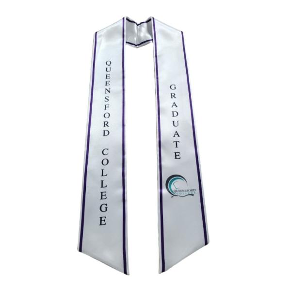 Full Colour Printed Polyester Stoles For Graduation Honor Custom Made