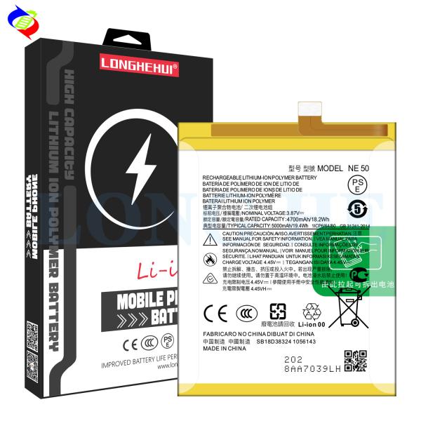 5000 мАч Заменяемые и перезаряжаемые батареи NE50 Для Moto G52 G72 G82 XT2221 Белый 4,4 В