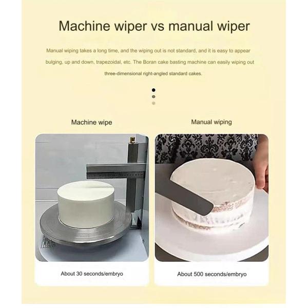 Voltage 220v End Cake Cream Spreading Smoothing Machine Automatic Cake Icing Machine