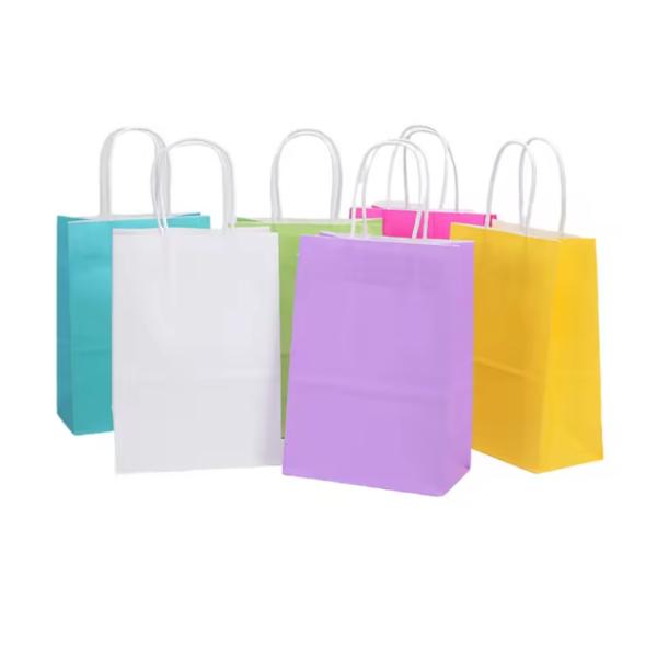 Cheap Kraft Paperbag Customized Brown Takeaway Paper Bag