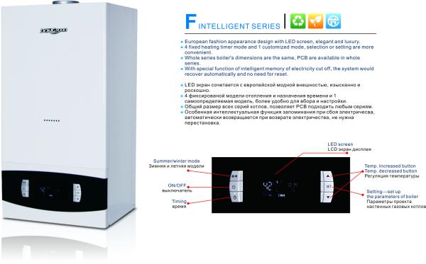Stable Wall Hung Gas Boiler  Water Flow And Temperature Double Control