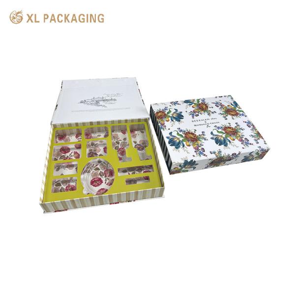 Luxury Skincare Gift Box with Hidden Magnetic Book-Style Closure Multi-Surface Custom Printing and Thick Rigid Cardboard Structure